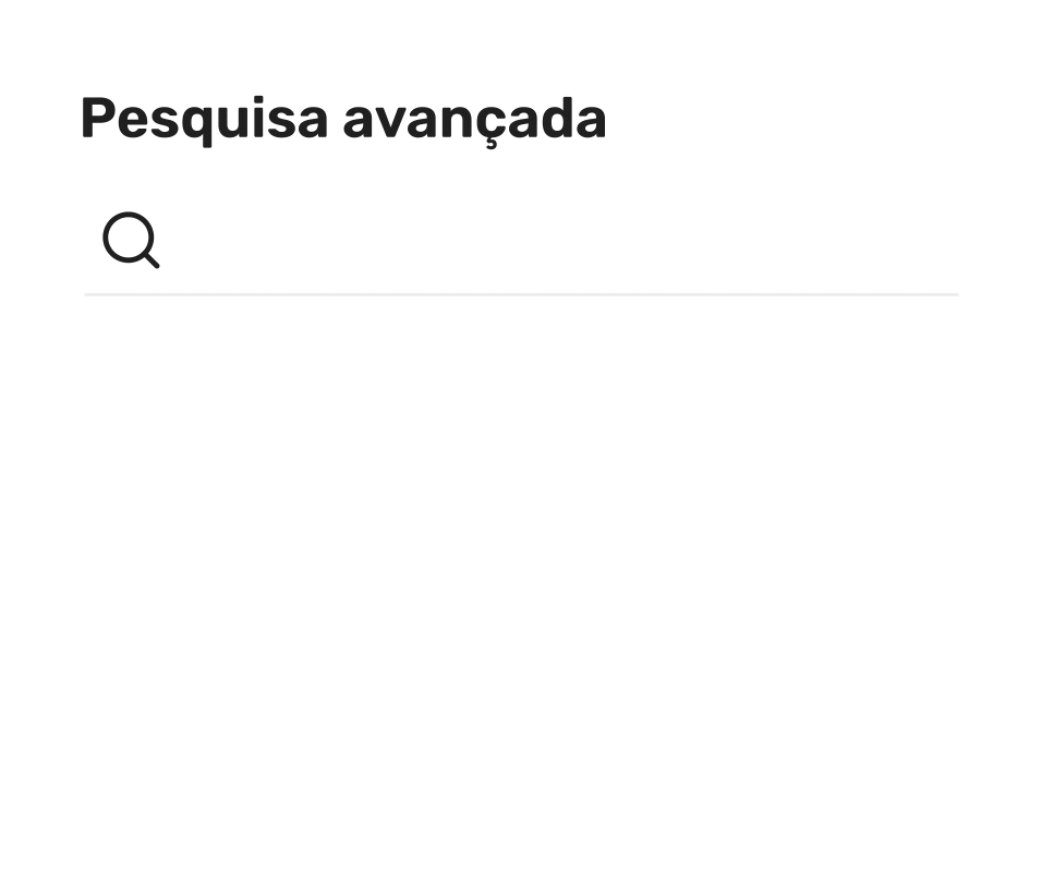 Gif animado de pesquisa avançada de produtos
